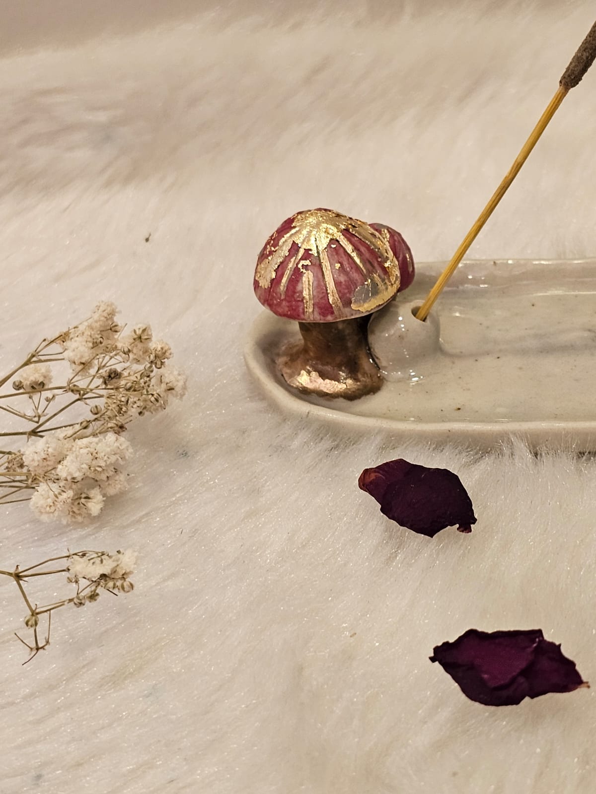 Cute Mushroom Incense plate
