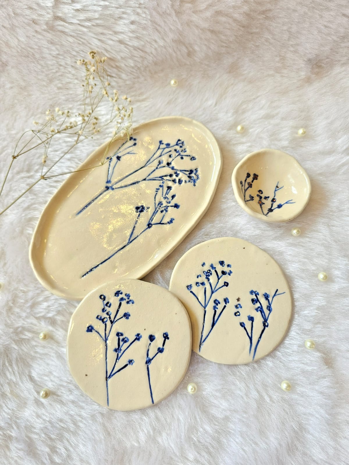 Floral Serving Platter