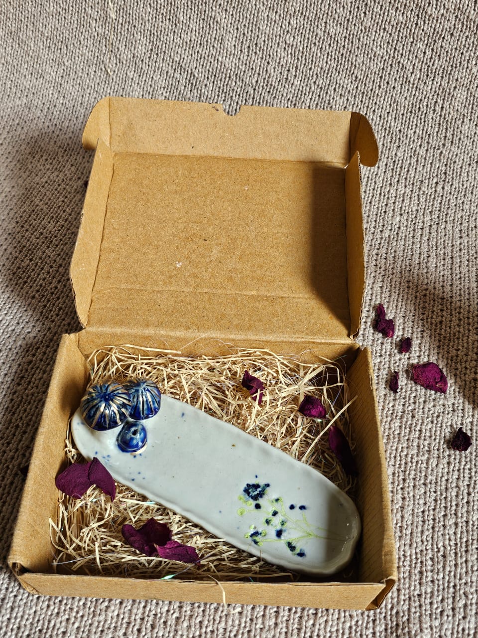 Indulge In Peace Mushroom Incense Plate