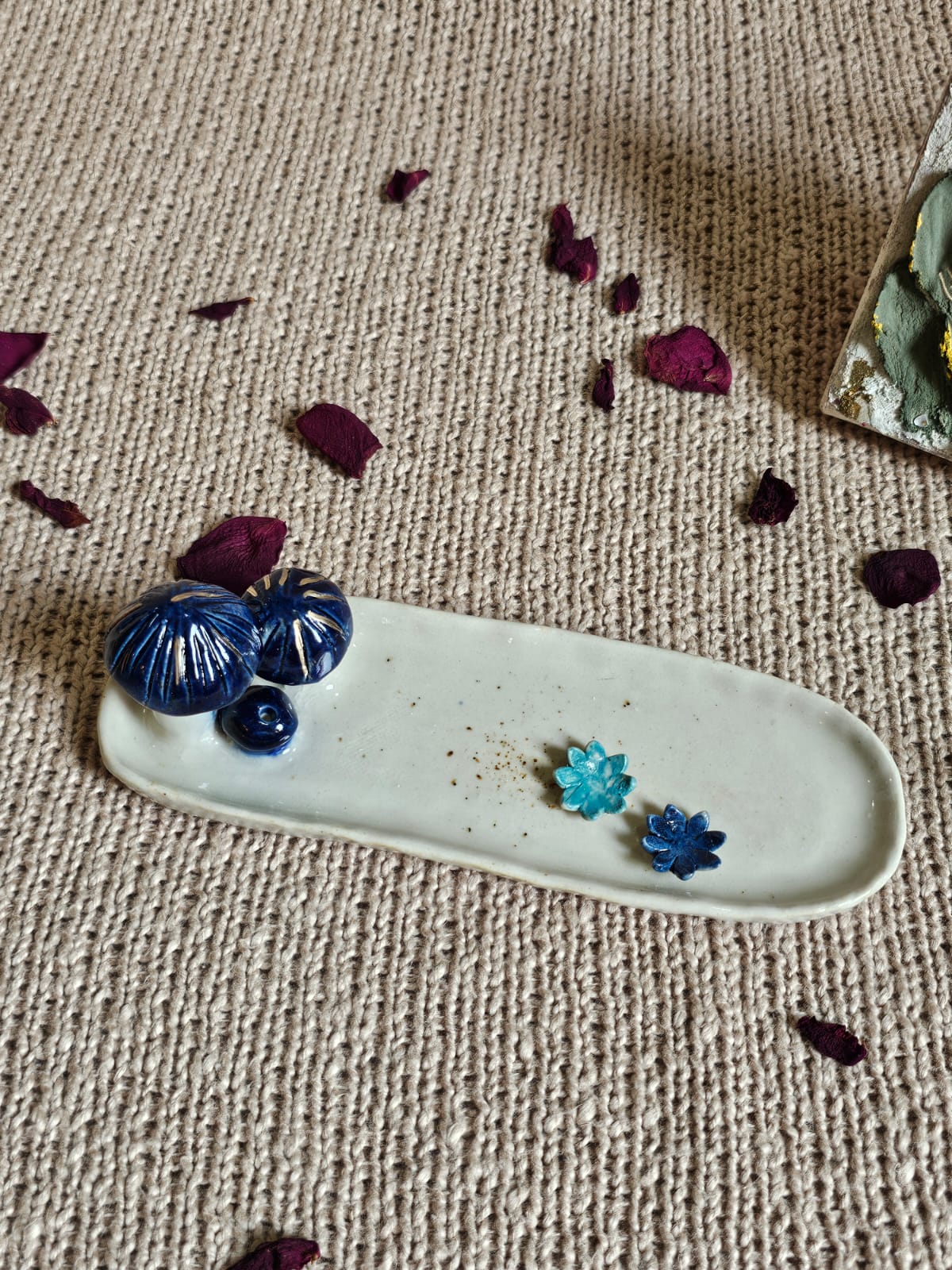 Indulge In Peace Mushroom Incense Plate
