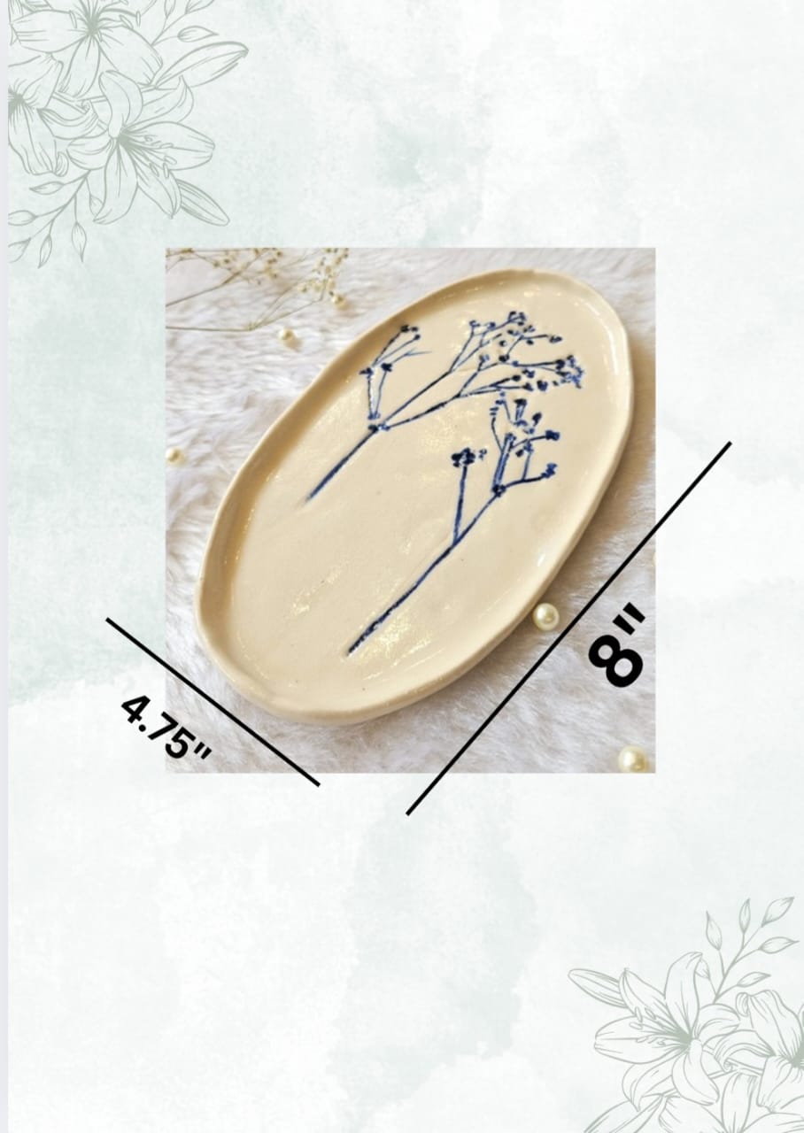Floral Serving Platter