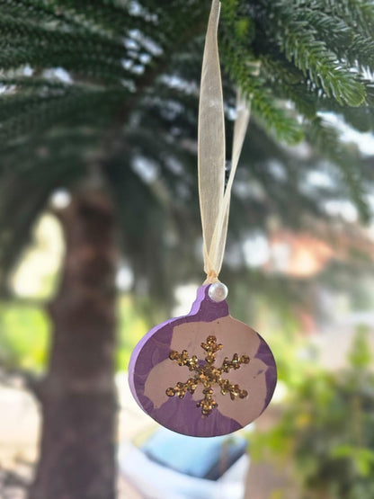 Ornaments with snowflakes