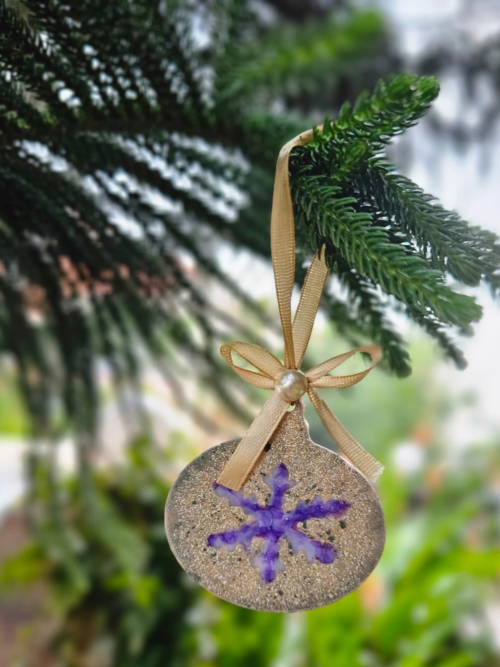 Ornaments with snowflakes