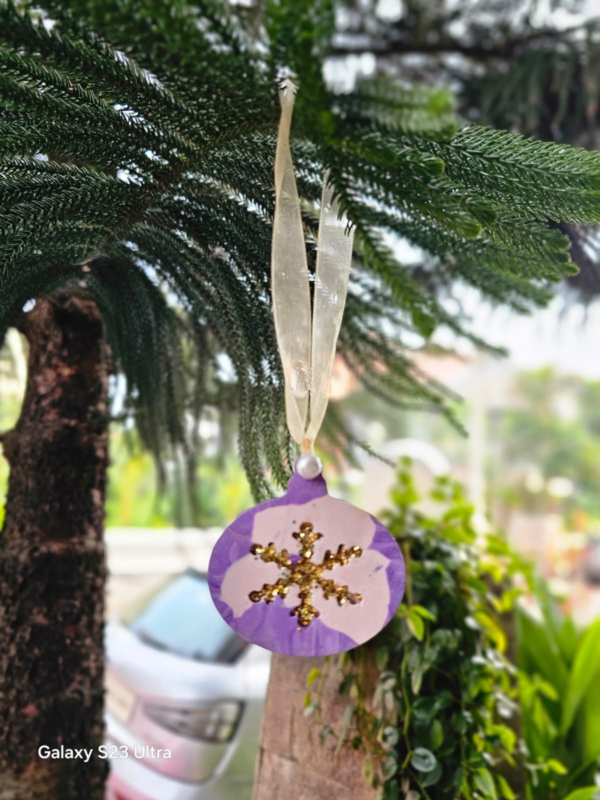 Ornaments with snowflakes