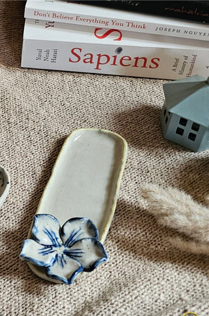 Floral Ceramic Incense Holder
