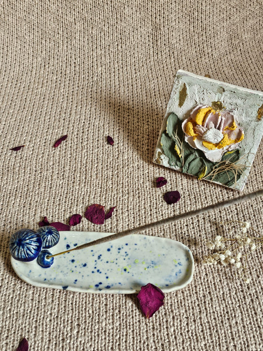 Indulge In Peace Mushroom Incense Plate