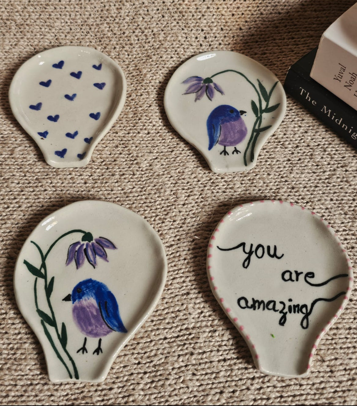 singing Bird Spoon rest/ Tea Bag Holder