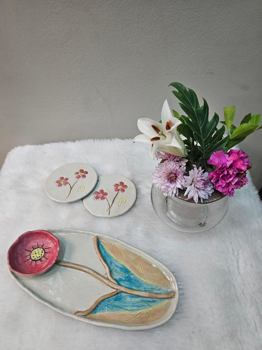 Monsoon Floral Oval Platter