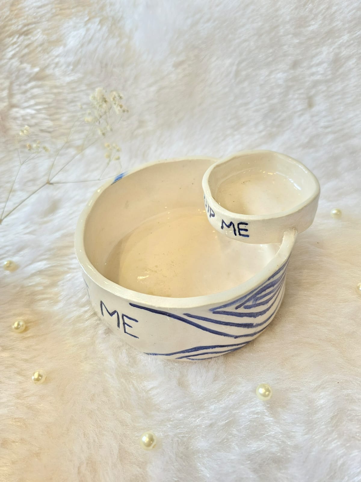 Snack platter with bowl