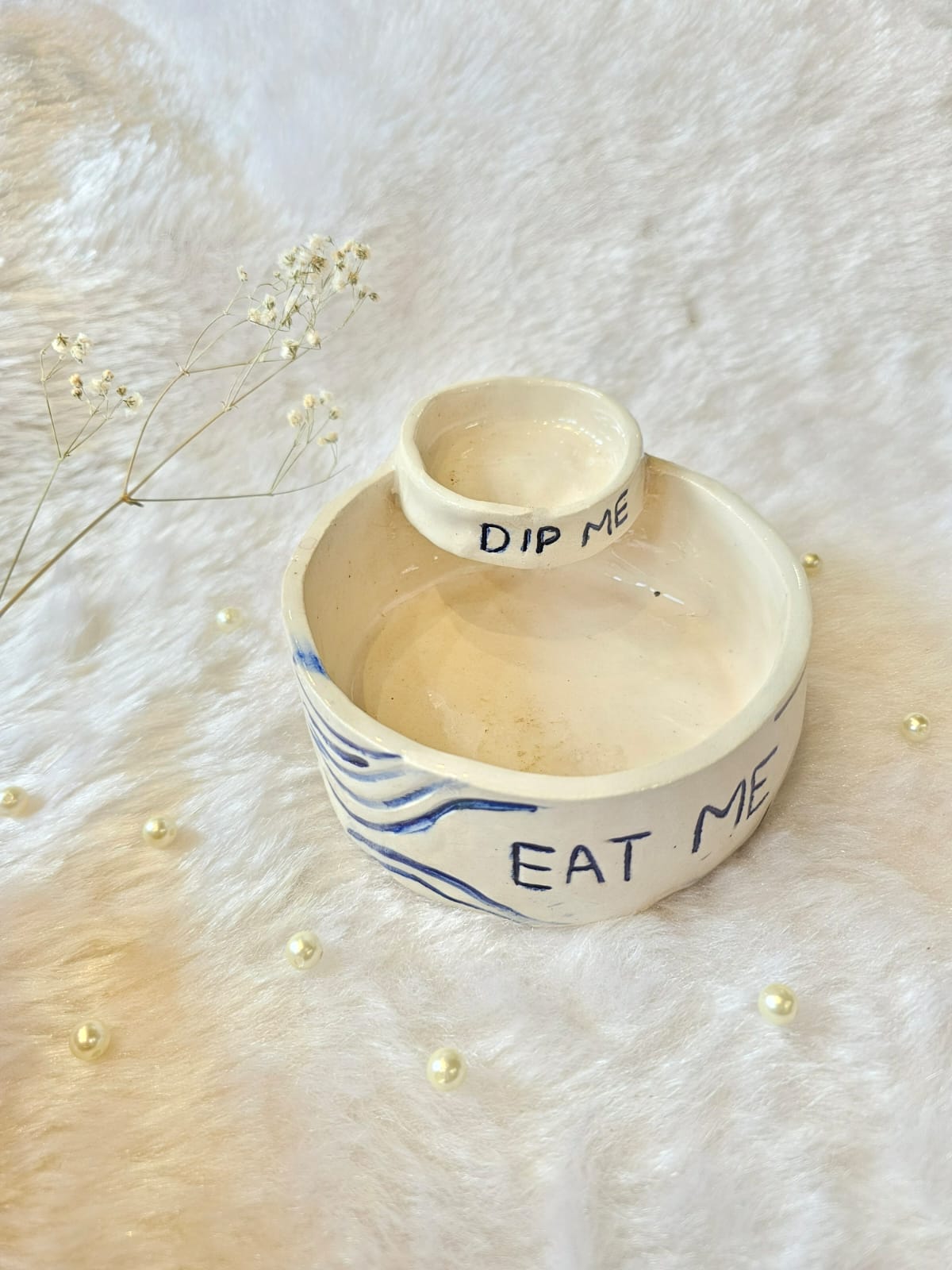 Snack platter with bowl