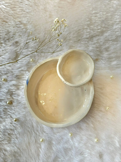 Snack platter with bowl